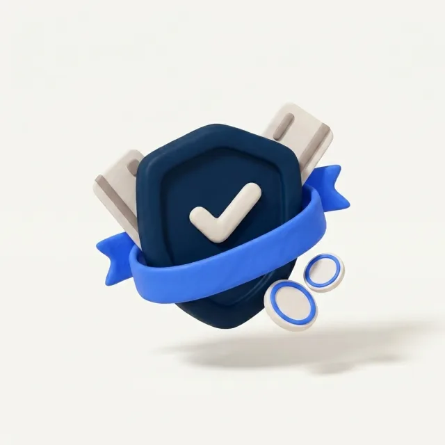 Protection shield with membership ribbon